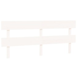vidaXL Kopfteil Weiß 204x3x81 cm Massivholz Kiefer