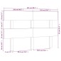 vidaXL Kopfteil Weiß 204x3x81 cm Massivholz Kiefer vidaXL Kopfteil Weiß 204x3x81 cm Massivholz Kiefer
