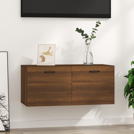 vidaXL Wandschrank Braun Eichen-Optik 80x35x36,5cm Holzwerkstoff