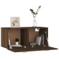 vidaXL Wandschrank Braun Eichen-Optik 80x35x36,5cm Holzwerkstoff vidaXL Wandschrank Braun Eichen-Optik 80x35x36,5cm Holzwerkstoff