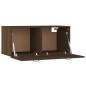 vidaXL Wandschrank Braun Eichen-Optik 80x35x36,5cm Holzwerkstoff vidaXL Wandschrank Braun Eichen-Optik 80x35x36,5cm Holzwerkstoff