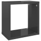 vidaXL Würfelregale 2 Stk. Hochglanz-Grau 26x15x26 cm vidaXL Würfelregale 2 Stk. Hochglanz-Grau 26x15x26 cm