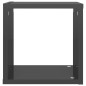 vidaXL Würfelregale 2 Stk. Hochglanz-Grau 26x15x26 cm vidaXL Würfelregale 2 Stk. Hochglanz-Grau 26x15x26 cm