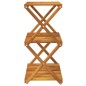vidaXL Klappregal 3 Böden Braun 43x31x63 cm Massivholz Akazie vidaXL Klappregal 3 Böden Braun 43x31x63 cm Massivholz Akazie
