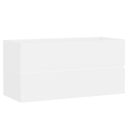 vidaXL Waschbeckenunterschrank Weiß 90x38,5x45 cm Holzwerkstoff