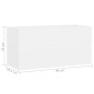 vidaXL Waschbeckenunterschrank Weiß 90x38,5x45 cm Holzwerkstoff vidaXL Waschbeckenunterschrank Weiß 90x38,5x45 cm Holzwerkstoff