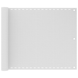 vidaXL Balkonsichtschutz HDPE 75x600 cm weiß