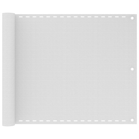 vidaXL Balkonsichtschutz HDPE 75x600 cm weiß