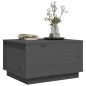 vidaXL Couchtisch Grau 60x50x35 cm Massivholz Kiefer vidaXL Couchtisch Grau 60x50x35 cm Massivholz Kiefer