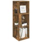 vidaXL Eckregal Räuchereiche 33x33x100 cm Holzwerkstoff vidaXL Eckregal Räuchereiche 33x33x100 cm Holzwerkstoff