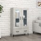 vidaXL Highboard Betongrau 70x31x115 cm Holzwerkstoff vidaXL Highboard Betongrau 70x31x115 cm Holzwerkstoff
