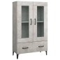 vidaXL Highboard Betongrau 70x31x115 cm Holzwerkstoff vidaXL Highboard Betongrau 70x31x115 cm Holzwerkstoff