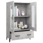 vidaXL Highboard Betongrau 70x31x115 cm Holzwerkstoff vidaXL Highboard Betongrau 70x31x115 cm Holzwerkstoff