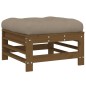 vidaXL Gartenhocker mit Kissen 2 Stk. Honigbraun Massivholz Kiefer vidaXL Gartenhocker mit Kissen 2 Stk. Honigbraun Massivholz Kiefer