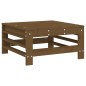 vidaXL Gartenhocker mit Kissen 2 Stk. Honigbraun Massivholz Kiefer vidaXL Gartenhocker mit Kissen 2 Stk. Honigbraun Massivholz Kiefer