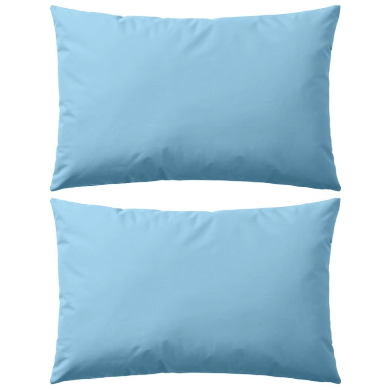 vidaXL Gartenkissen 2 Stk. 60 x 40 cm Hellblau vidaXL Gartenkissen 2 Stk. 60 x 40 cm Hellblau