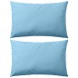 vidaXL Gartenkissen 2 Stk. 60 x 40 cm Hellblau vidaXL Gartenkissen 2 Stk. 60 x 40 cm Hellblau
