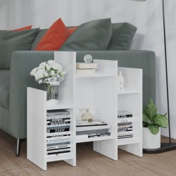 vidaXL Regalschrank Hochglanz-Weiß 60x26x60 cm Holzwerkstoff