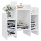 vidaXL Regalschrank Hochglanz-Weiß 60x26x60 cm Holzwerkstoff vidaXL Regalschrank Hochglanz-Weiß 60x26x60 cm Holzwerkstoff