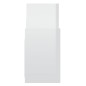 vidaXL Regalschrank Hochglanz-Weiß 60x26x60 cm Holzwerkstoff vidaXL Regalschrank Hochglanz-Weiß 60x26x60 cm Holzwerkstoff