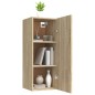vidaXL Hängeschrank Sonoma-Eiche 34,5x34x90 cm Holzwerkstoff vidaXL Hängeschrank Sonoma-Eiche 34,5x34x90 cm Holzwerkstoff