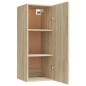 vidaXL Hängeschrank Sonoma-Eiche 34,5x34x90 cm Holzwerkstoff vidaXL Hängeschrank Sonoma-Eiche 34,5x34x90 cm Holzwerkstoff