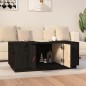 vidaXL Couchtisch Schwarz 100x50x41 cm Massivholz Kiefer vidaXL Couchtisch Schwarz 100x50x41 cm Massivholz Kiefer