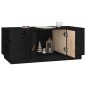 vidaXL Couchtisch Schwarz 100x50x41 cm Massivholz Kiefer vidaXL Couchtisch Schwarz 100x50x41 cm Massivholz Kiefer
