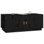 vidaXL Couchtisch Schwarz 100x50x41 cm Massivholz Kiefer vidaXL Couchtisch Schwarz 100x50x41 cm Massivholz Kiefer