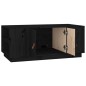 vidaXL Couchtisch Schwarz 100x50x41 cm Massivholz Kiefer vidaXL Couchtisch Schwarz 100x50x41 cm Massivholz Kiefer