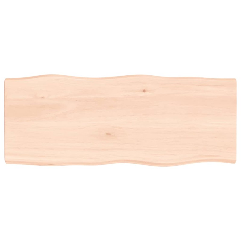 vidaXL Tischplatte 100x40x4 cm Massivholz Eiche Unbehandelt Baumkante vidaXL Tischplatte 100x40x4 cm Massivholz Eiche Unbehandelt Baumkante