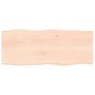 vidaXL Tischplatte 100x40x4 cm Massivholz Eiche Unbehandelt Baumkante vidaXL Tischplatte 100x40x4 cm Massivholz Eiche Unbehandelt Baumkante