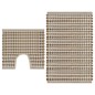 vidaXL Handgewebtes Badematten-Set Jute Stoff Natur und Weiß vidaXL Handgewebtes Badematten-Set Jute Stoff Natur und Weiß