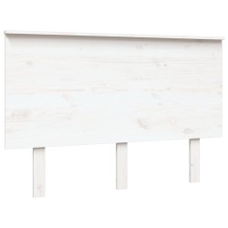 vidaXL Kopfteil Weiß 124x6x82,5 cm Massivholz Kiefer