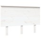 vidaXL Kopfteil Weiß 124x6x82,5 cm Massivholz Kiefer