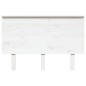 vidaXL Kopfteil Weiß 124x6x82,5 cm Massivholz Kiefer