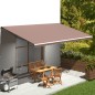 vidaXL Markisenbespannung Braun 6x3 m vidaXL Markisenbespannung Braun 6x3 m