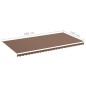 vidaXL Markisenbespannung Braun 6x3 m vidaXL Markisenbespannung Braun 6x3 m