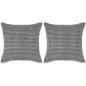 Kissen-Set 2 Stk. Velours 45 x 45 cm Grau Kissen-Set 2 Stk. Velours 45 x 45 cm Grau