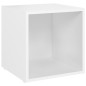 vidaXL TV-Schränke 4 Stk. Weiß 37x35x37 cm Holzwerkstoff vidaXL TV-Schränke 4 Stk. Weiß 37x35x37 cm Holzwerkstoff