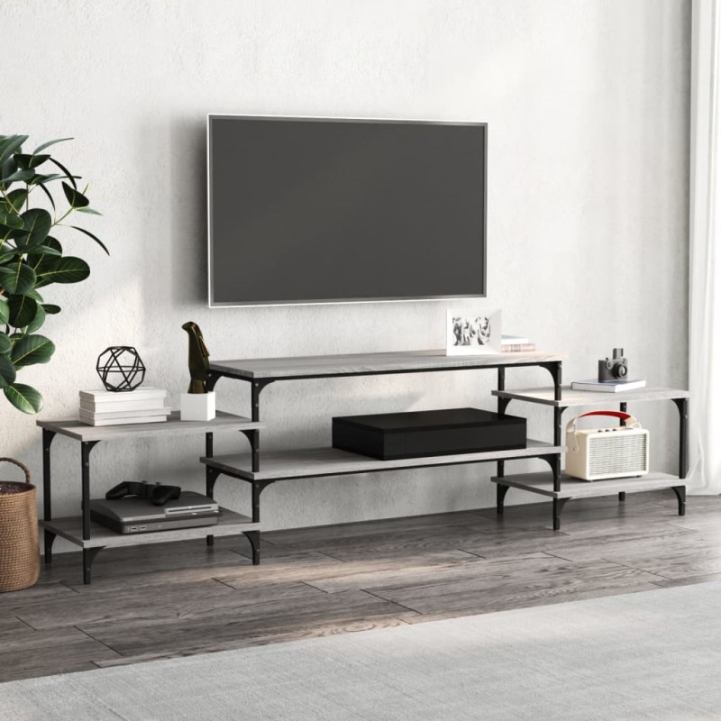 vidaXL TV-Schrank Grau Sonoma 197x35x52 cm Holzwerkstoff vidaXL TV-Schrank Grau Sonoma 197x35x52 cm Holzwerkstoff