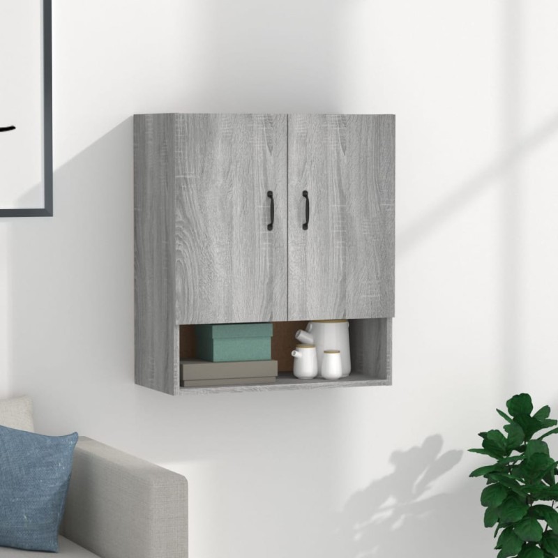 vidaXL Wandschrank Grau Sonoma 60x31x70 cm Holzwerkstoff vidaXL Wandschrank Grau Sonoma 60x31x70 cm Holzwerkstoff