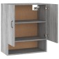 vidaXL Wandschrank Grau Sonoma 60x31x70 cm Holzwerkstoff vidaXL Wandschrank Grau Sonoma 60x31x70 cm Holzwerkstoff