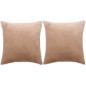 Kissen 2 Stk. Stoff 45x45 cm Beige Kissen 2 Stk. Stoff 45x45 cm Beige