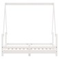 vidaXL Kinderbett Weiß 70x140 cm Massivholz Kiefer vidaXL Kinderbett Weiß 70x140 cm Massivholz Kiefer