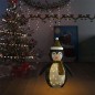 vidaXL Weihnachtsdeko LED Pinguin Luxus-Stoff 90 cm vidaXL Weihnachtsdeko LED Pinguin Luxus-Stoff 90 cm