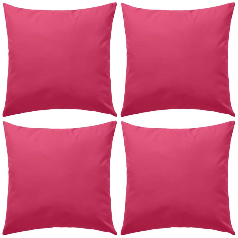 Gartenkissen 4 Stk. 45 x 45 cm Rosa Gartenkissen 4 Stk. 45 x 45 cm Rosa