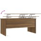 vidaXL Couchtisch Braun Eichen-Optik 102x50,5x46,5 cm Holzwerkstoff vidaXL Couchtisch Braun Eichen-Optik 102x50,5x46,5 cm Holzwerkstoff