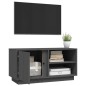 vidaXL TV-Schrank Grau 80x35x40,5 cm Massivholz Kiefer vidaXL TV-Schrank Grau 80x35x40,5 cm Massivholz Kiefer