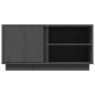 vidaXL TV-Schrank Grau 80x35x40,5 cm Massivholz Kiefer vidaXL TV-Schrank Grau 80x35x40,5 cm Massivholz Kiefer